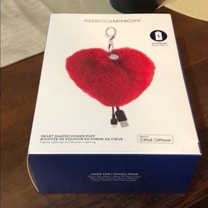 New Unopened Heart Shaped Clip On Power Source